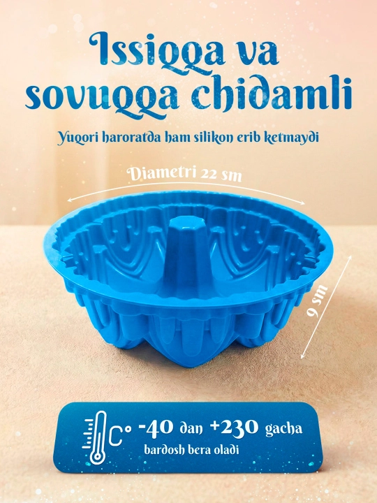 Tort, keks va pishiriqlar uchun sifatli silikon qolip