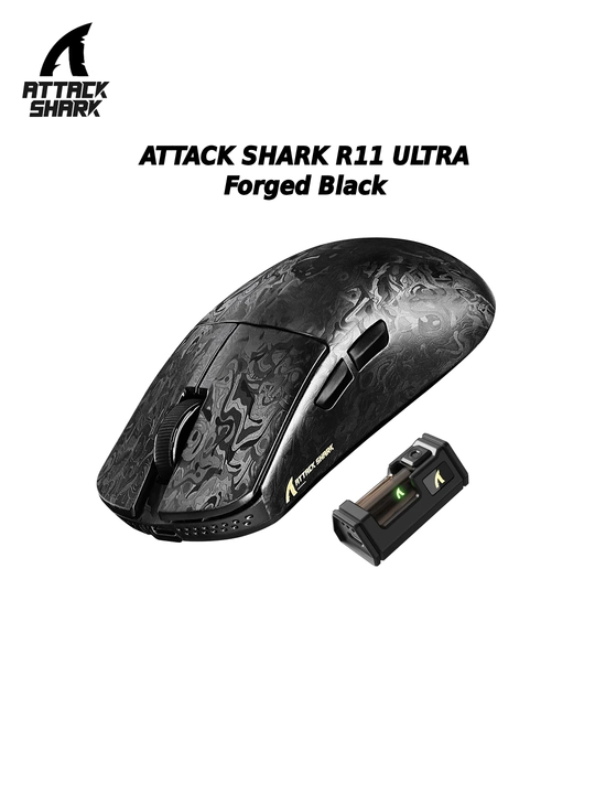 ATTACK SHARK R11 ULTRA Carbon Fiber Wireless 8K PAW3950MAX игровая мышь - 