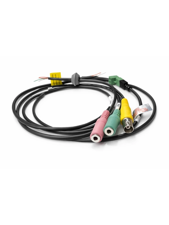 IP65 video kuzatuv kamerasining MIC/SPEAKER va ALARM I/O audio ulanish kabeli, 1 m