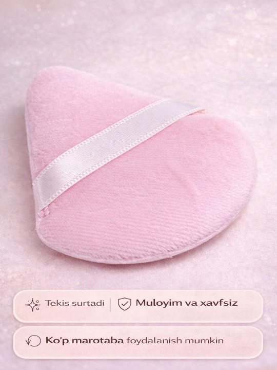 Мягкий косметический спонж для лица, 2 штуки