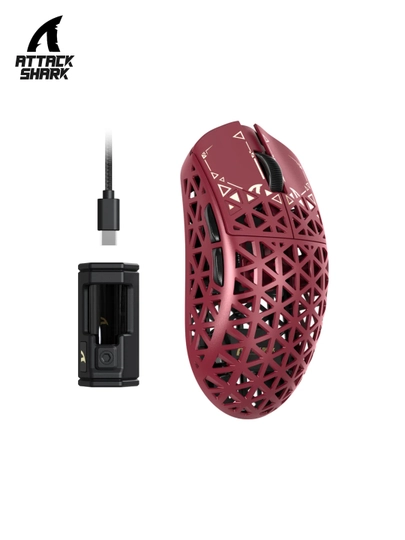 Игровая мышь ATTACK SHARK R5 Ultra Carbon Fiber Wireless 8K PAW3950MAX