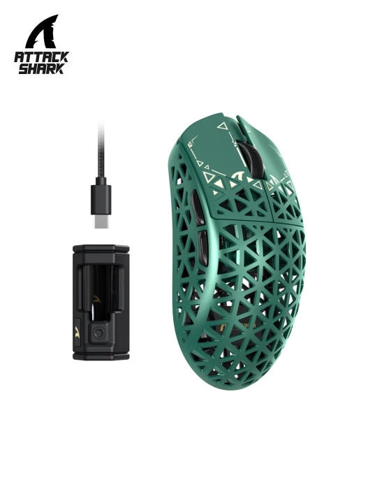 Игровая мышь ATTACK SHARK R5 Ultra Carbon Fiber Wireless 8K PAW3950MAX