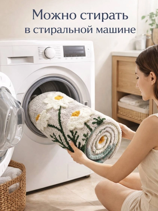 Коврик для ванной и туалета, противоскользящий, 50х80 см