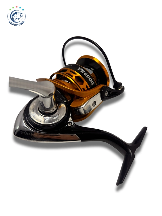 Baliq ovlash g'altagi TUOHAI FE 1000-6000 metall shpulyali spinning uchun