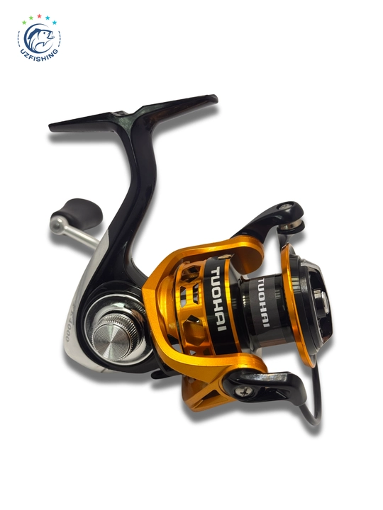 Baliq ovlash g'altagi TUOHAI FE 1000-6000 metall shpulyali spinning uchun