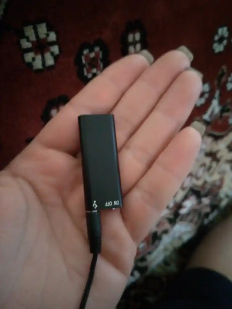 Mini diktofon DVR-01, ovoz, ma’ruzalar yozib olish va tinglash uchun, 8/16 GB