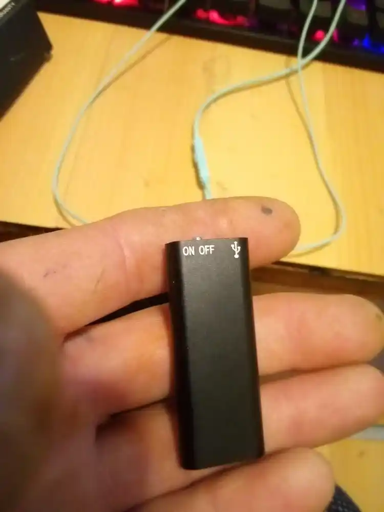 Mini diktofon DVR-01, ovoz, ma’ruzalar yozib olish va tinglash uchun, 8/16 GB