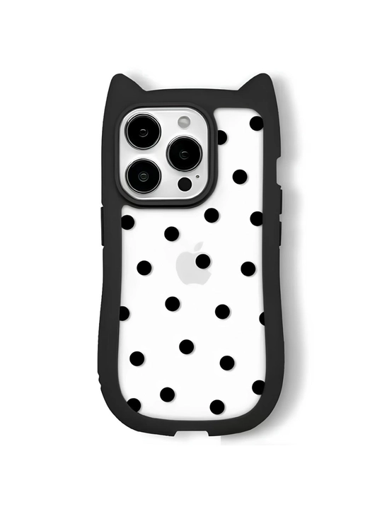 3D print g'ilof mushukcha quloqlari bilan iPhone 11, 12, 13, 14, 15, 16, 17, PRO MAX
