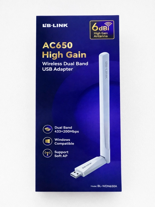LB-LINK BL-WDN650A AC650M USB Wi-Fi адаптер Dual Band 2.4G/5G с антенной