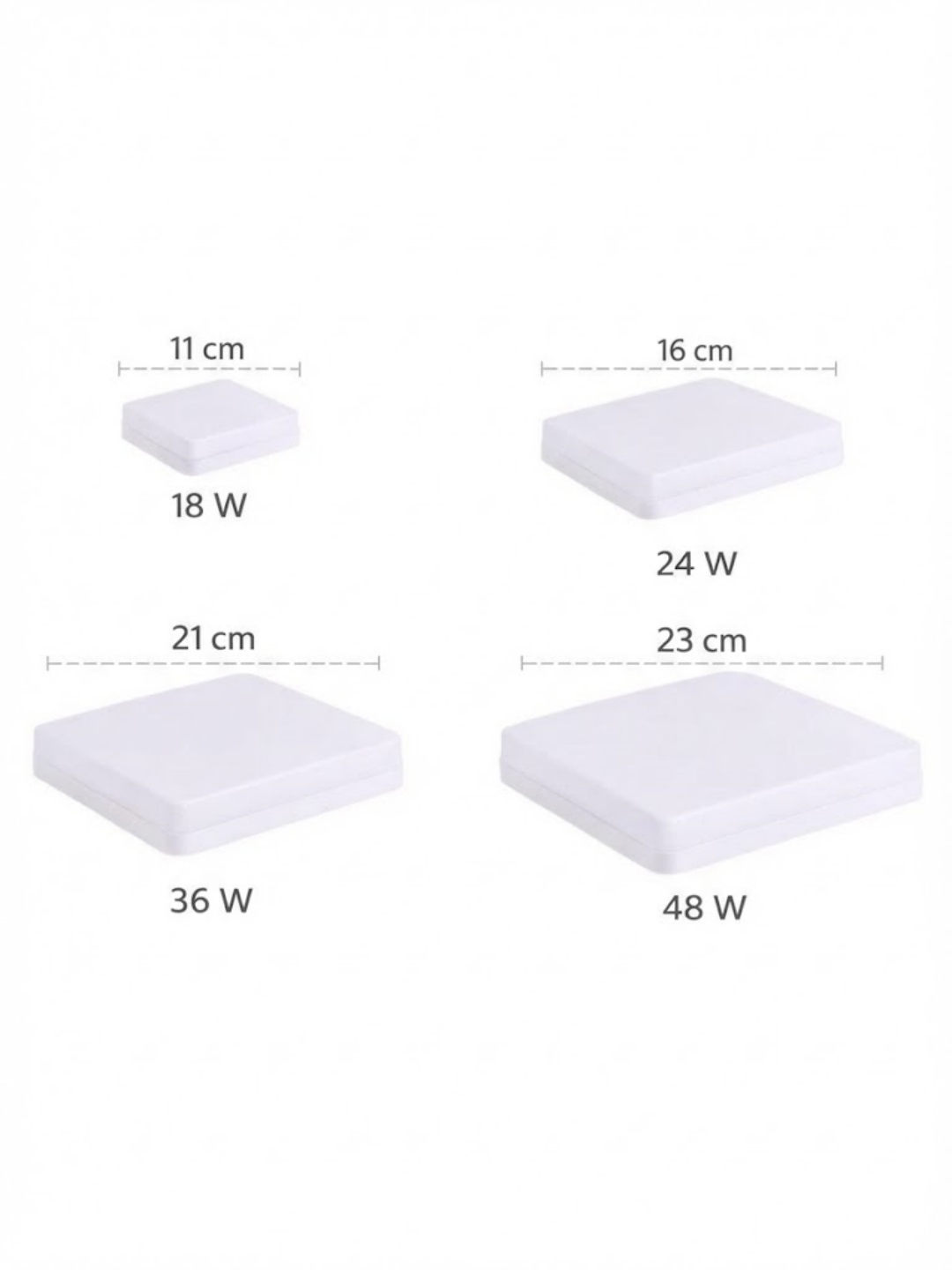 DeRun LED shiftli panel chirog'i 18–48 Vt, 6500K oq yorug‘lik
