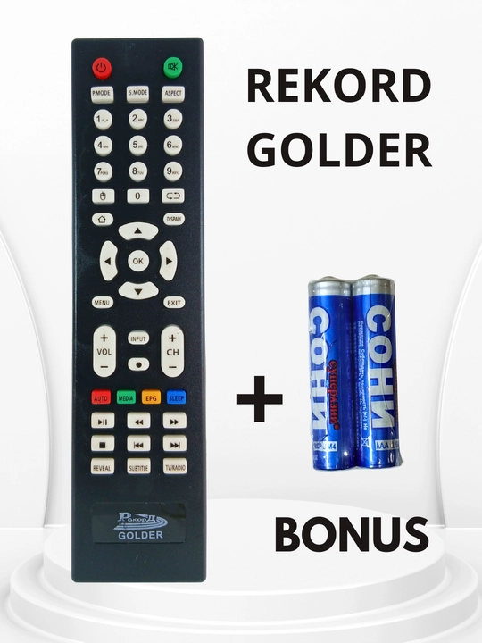 Универсальный пульт Rekord Golder DVB-T2 для цифровых приставок и ресиверов - 