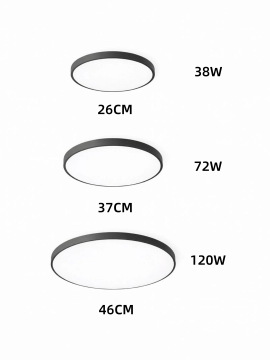 Shiftga o‘rnatiladigan LED chiroq 38–120 Vt, IP65 himoya va yupqa korpus bilan