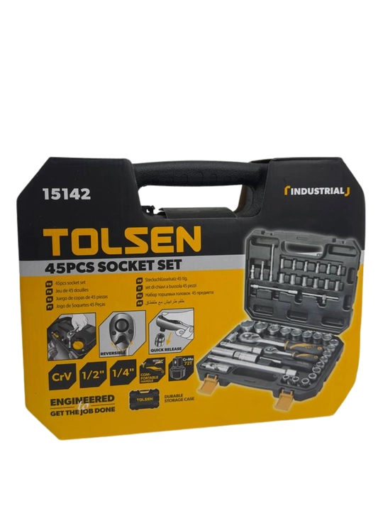TOLSEN professional kalitlar nabori – 45/94/116/175/216 (TOLSEN Socket Set Professional)