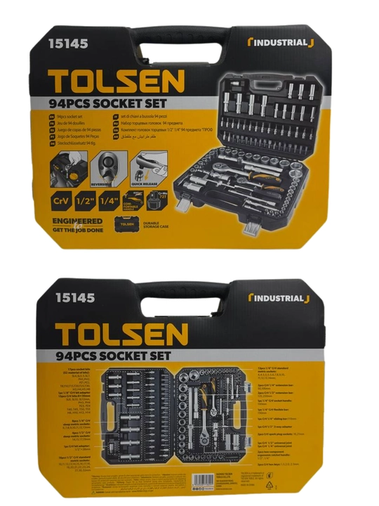 TOLSEN professional kalitlar nabori – 45/94/116/175/216 (TOLSEN Socket Set Professional)