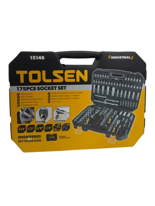 TOLSEN professional kalitlar nabori – 45/94/116/175/216 (TOLSEN Socket Set Professional)