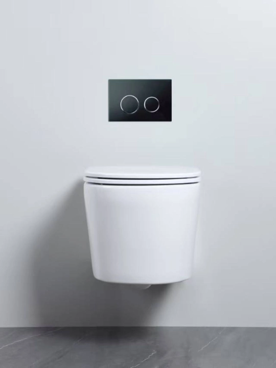 Унитаз VENTOS A002 современный, белый, подвесной, керамический