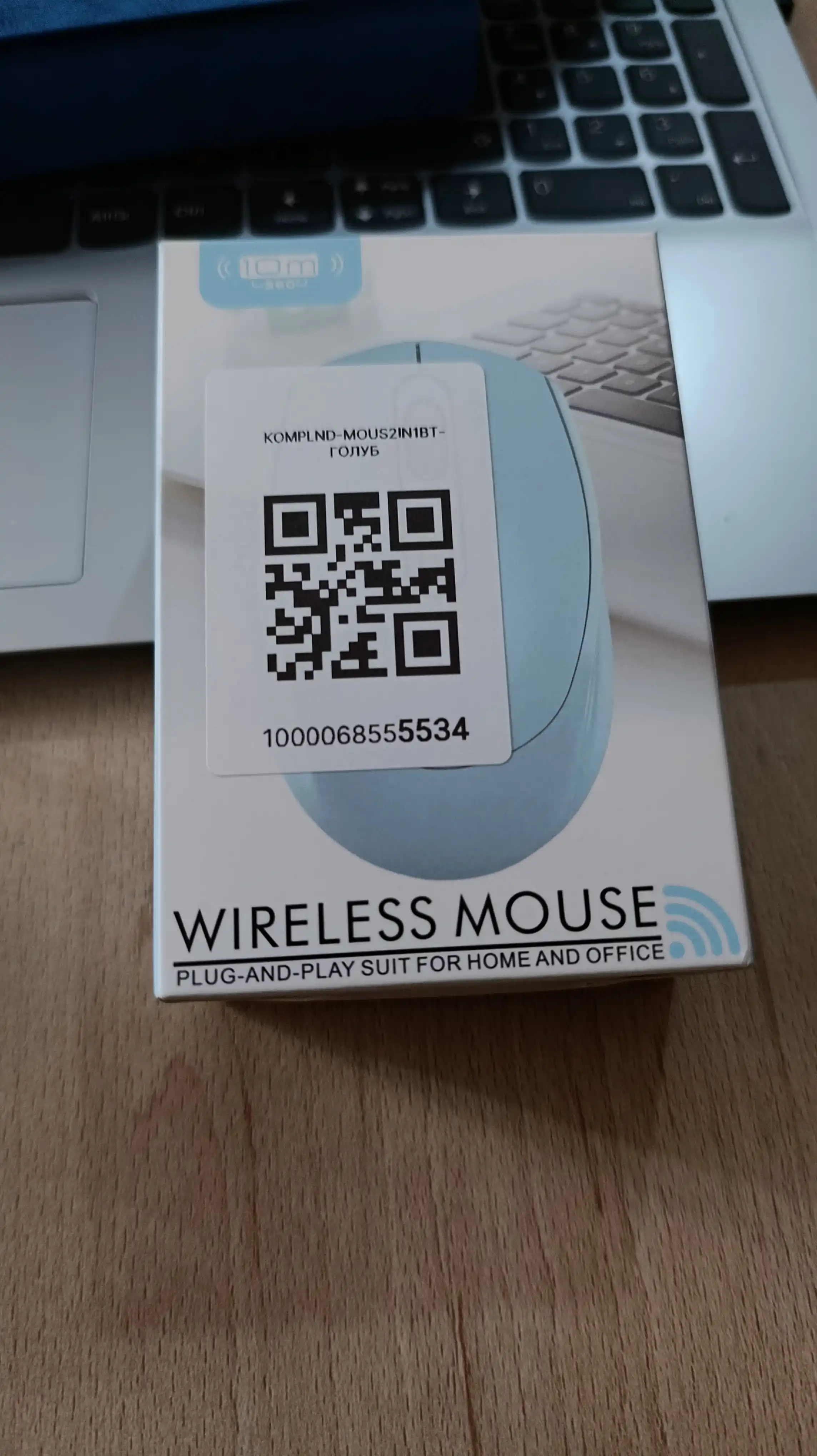 Simsiz Bluetooth sichqoncha zaryadlanuvchi ikkilamchi tartiblik noutbuk va kompyuter uchun