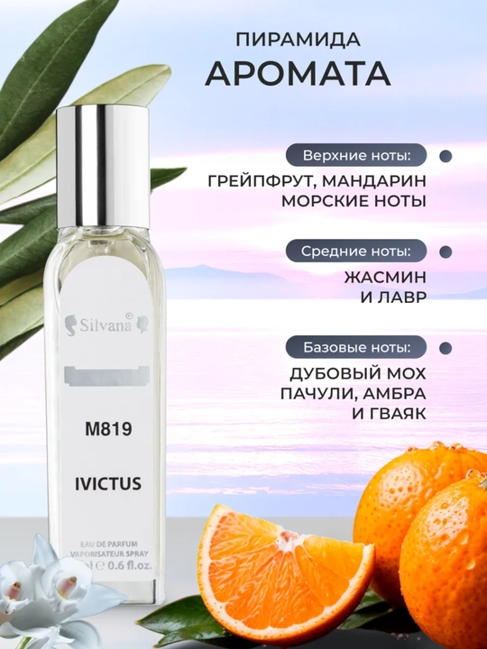 Parfyumlangan suv Paco Rabanne Invictus, Silvana №M819, 50 ml