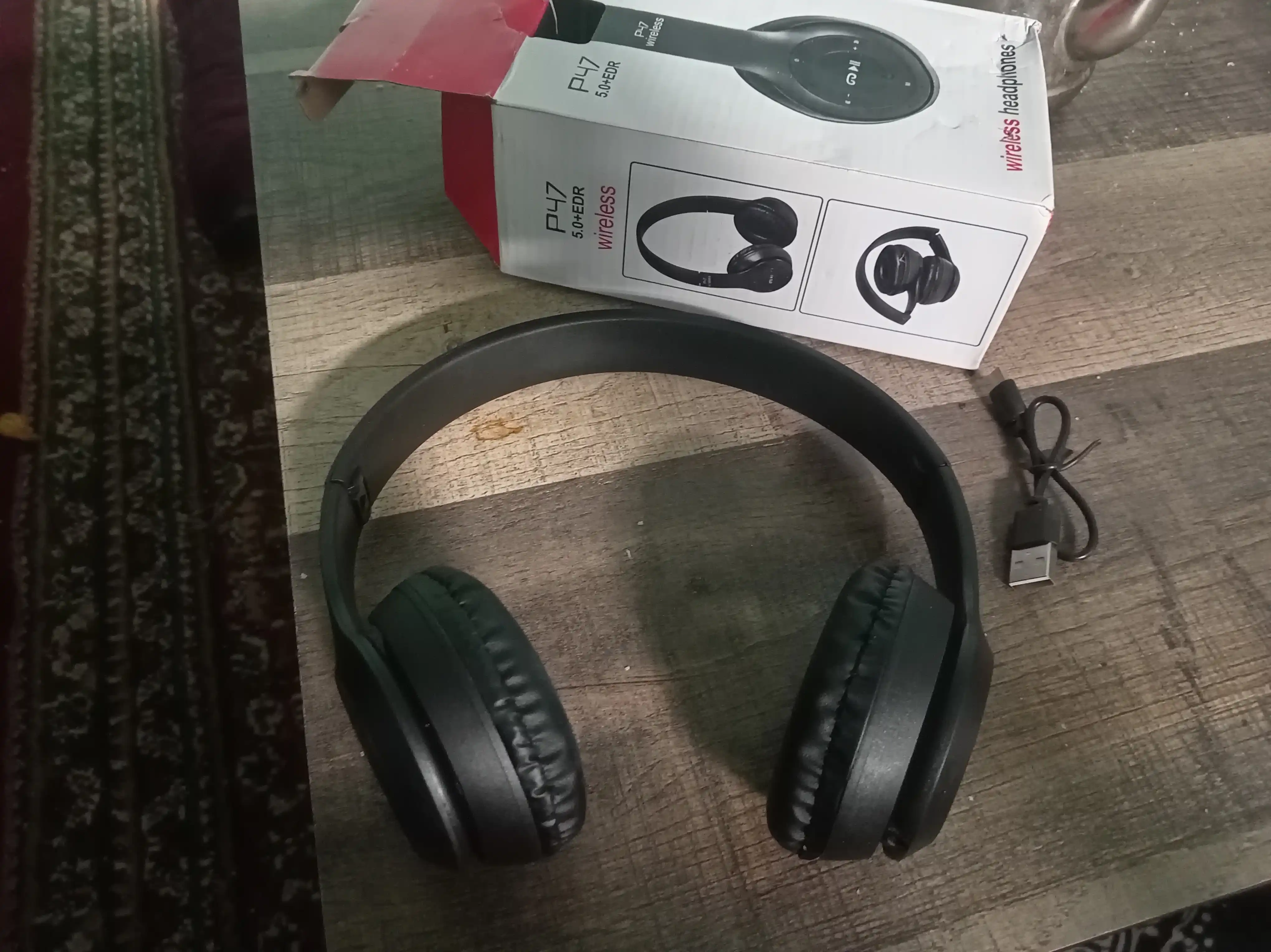Наушники P47 Bluetooth, складные, стерео звук, слот для SD карты