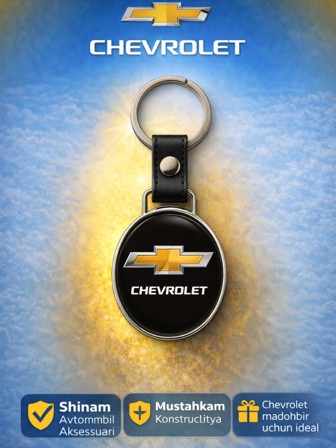 Автомобильные аксессуары, брелок, ключи с надписью CHEVROLET, автоаксессуары - 