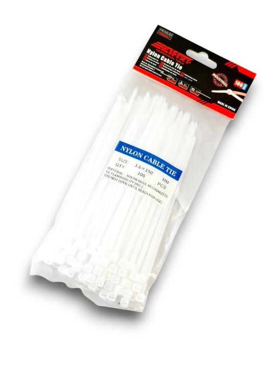 Plastik neylon xomutlar, paketda 100 dona, tortqichlar