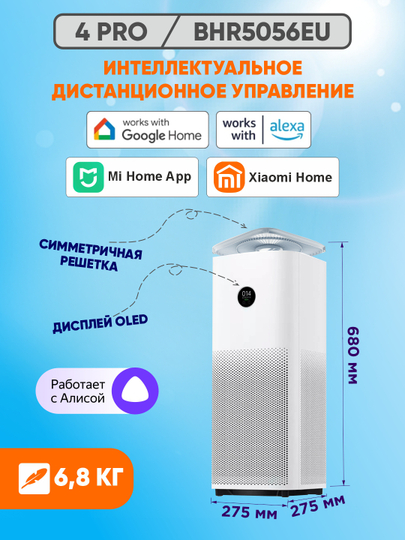 Очистители воздуха Xiaomi Smart Air Purifier Compact / 4 / 4 Lite / 4 Pro/ Elite, global