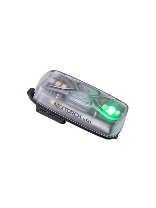 NEXTORCH UT41 signal fonari — ko‘p rangli, akkumulyatorli, USB-C