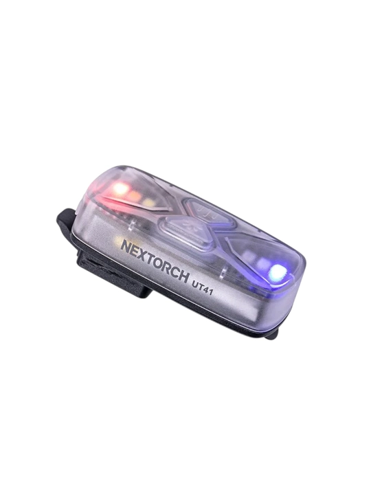 NEXTORCH UT41 signal fonari — ko‘p rangli, akkumulyatorli, USB-C