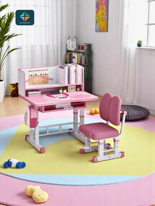 Детские парты и стулья, набор регулируемой высоты, Hello Kitty, космос, супергерои