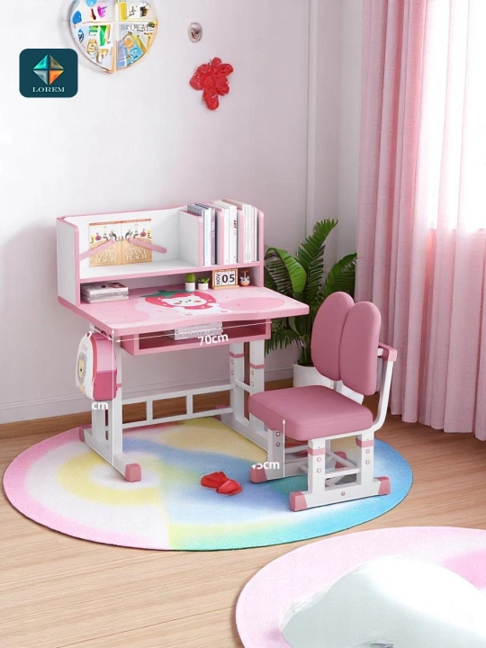 Детские парты и стулья, набор регулируемой высоты, Hello Kitty, космос, супергерои