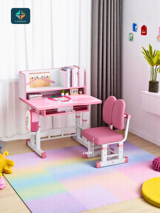 Детские парты и стулья, набор регулируемой высоты, Hello Kitty, космос, супергерои