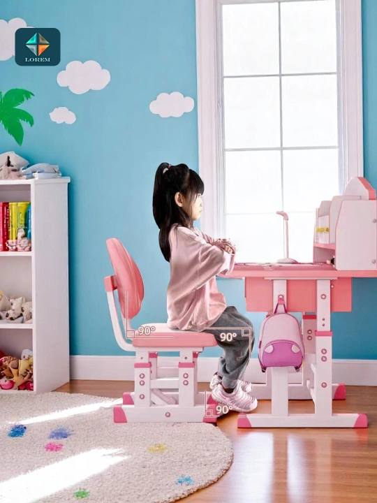 Детские парты и стулья, набор регулируемой высоты, Hello Kitty, космос, супергерои