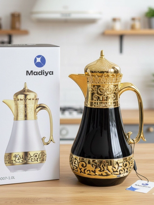 Декоративный термос Madiya — элегантный кофейник в арабском стиле, 1.0 л - 