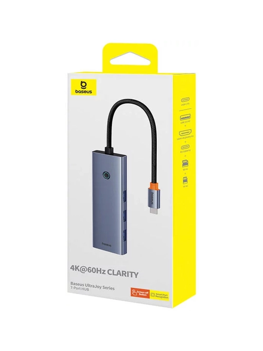 Dok-stansiya Baseus UltraJoy Series 7-Port HUB Docking Station Space Grey