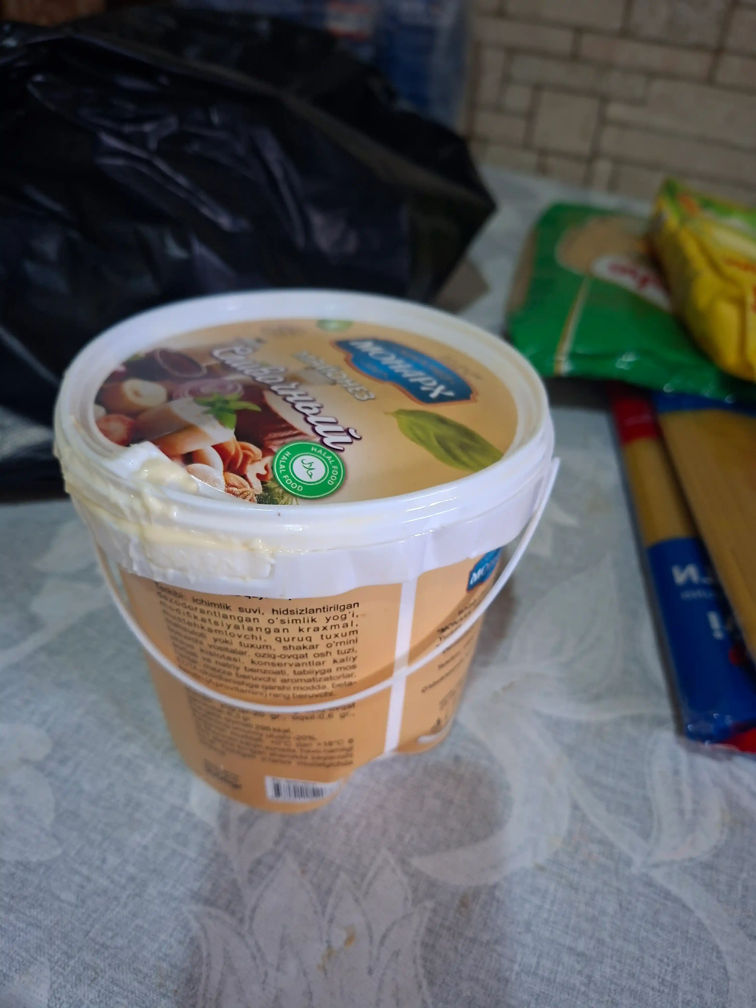 Mayonez "Monarx" qaymoqli, chelak 1 kg