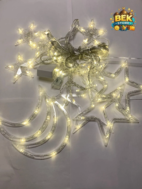 Ramazon, EID, RAMADAN MUBORAK uchun LED girlyanda svetlari bezaklar