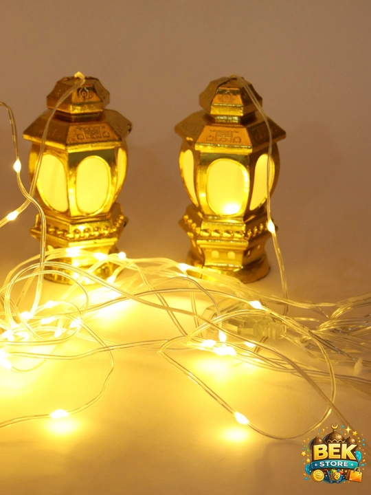 Ramazon, EID, RAMADAN MUBORAK uchun LED girlyanda svetlari bezaklar