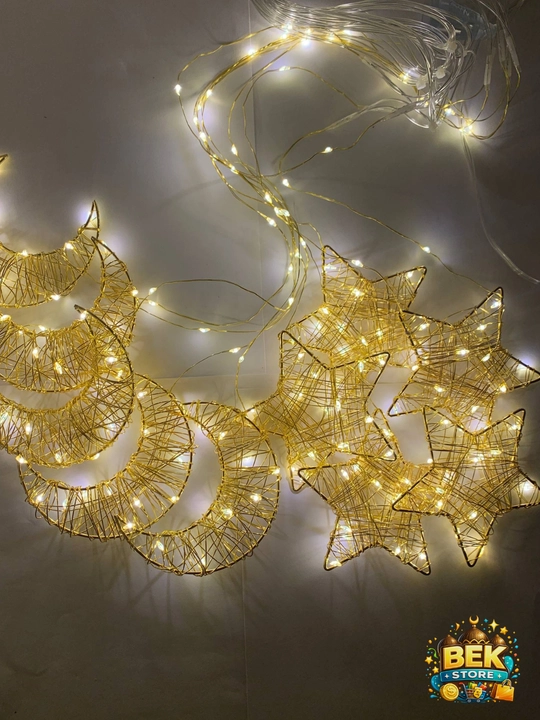 Ramazon, EID, RAMADAN MUBORAK uchun LED girlyanda svetlari bezaklar