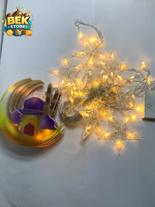 Ramazon, EID, RAMADAN MUBORAK uchun LED girlyanda svetlari bezaklar