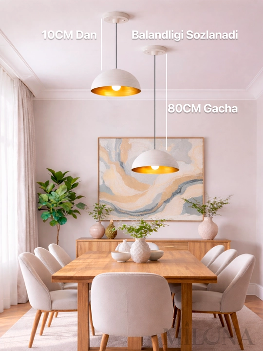 Lyustra osma, xaytek lustra, loft qandillar, oshxona, kafe, barga qandillar