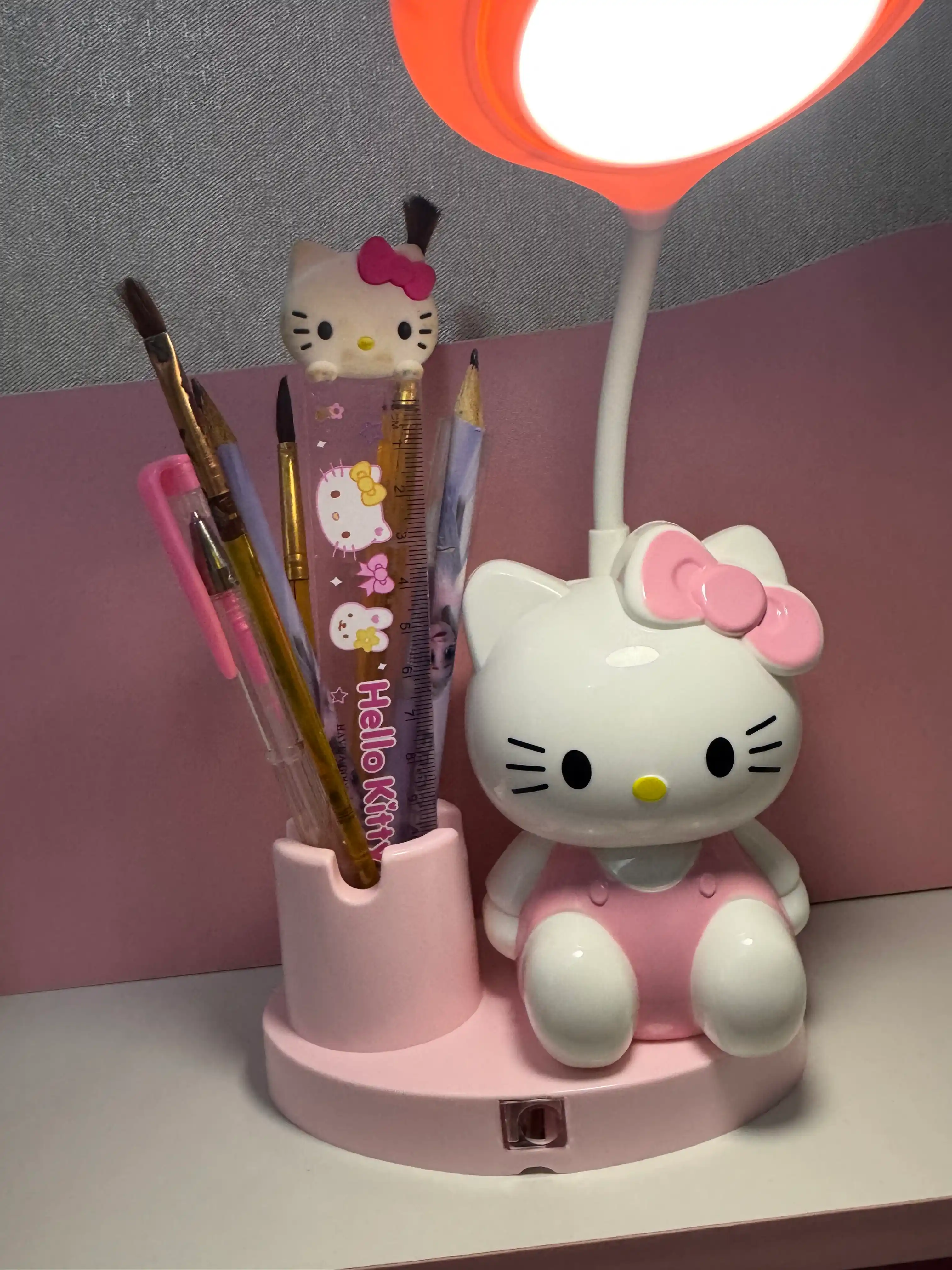 Лампа настольная, детский светильник, Hello kitty, Kuromi