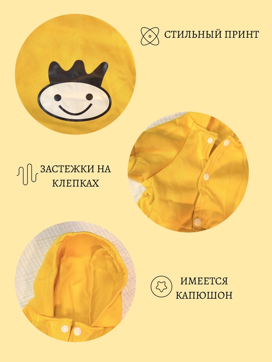 Толстовка для собак мелких пород с капюшоном