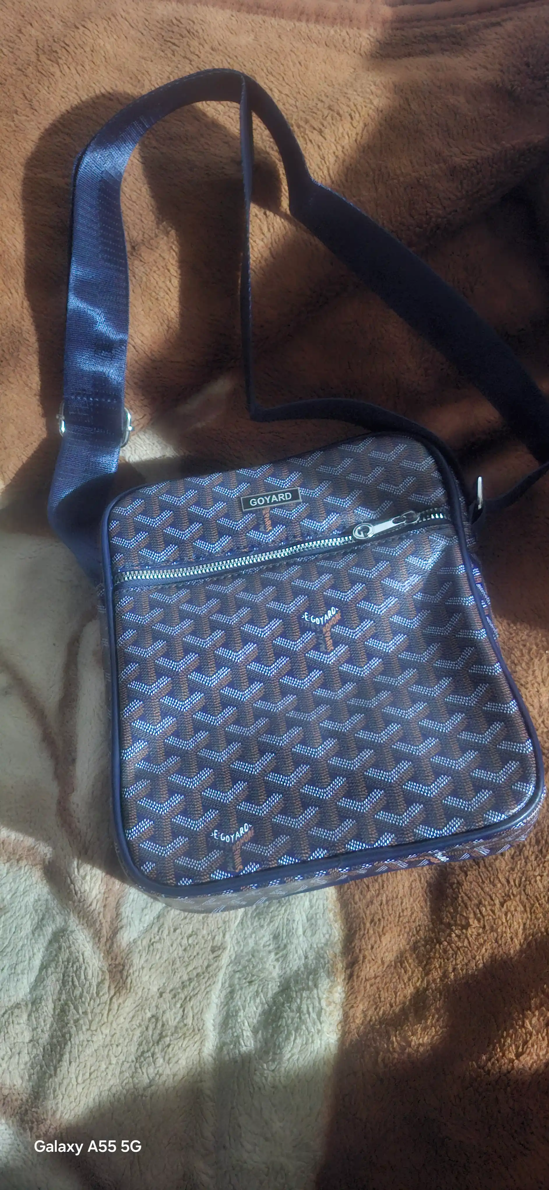 Мужская сумка через плечо (кросс-боди) в премиальном стиле Goyard
