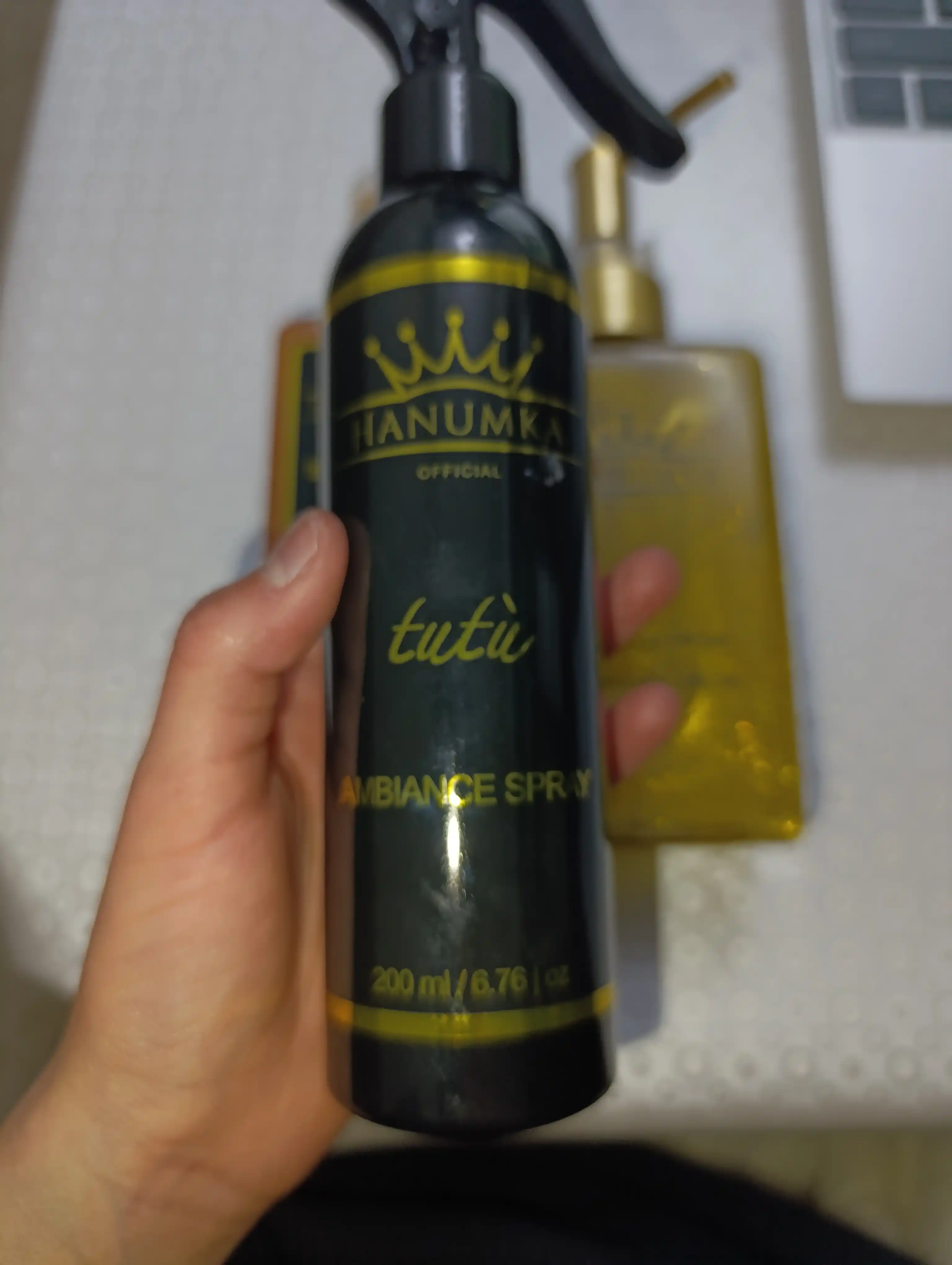 HANUMKA OFFICIAL Tutu Ambiance Spray — muhit uchun atmosfera spreyi, 200 ml