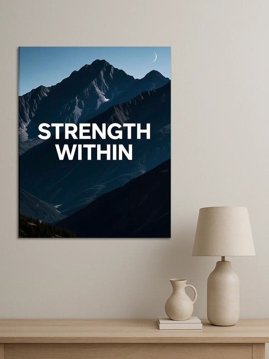 Interyer uchun xolst rasmi ARTERY "Yozuvlar", uy uchun podramnikdagi poster