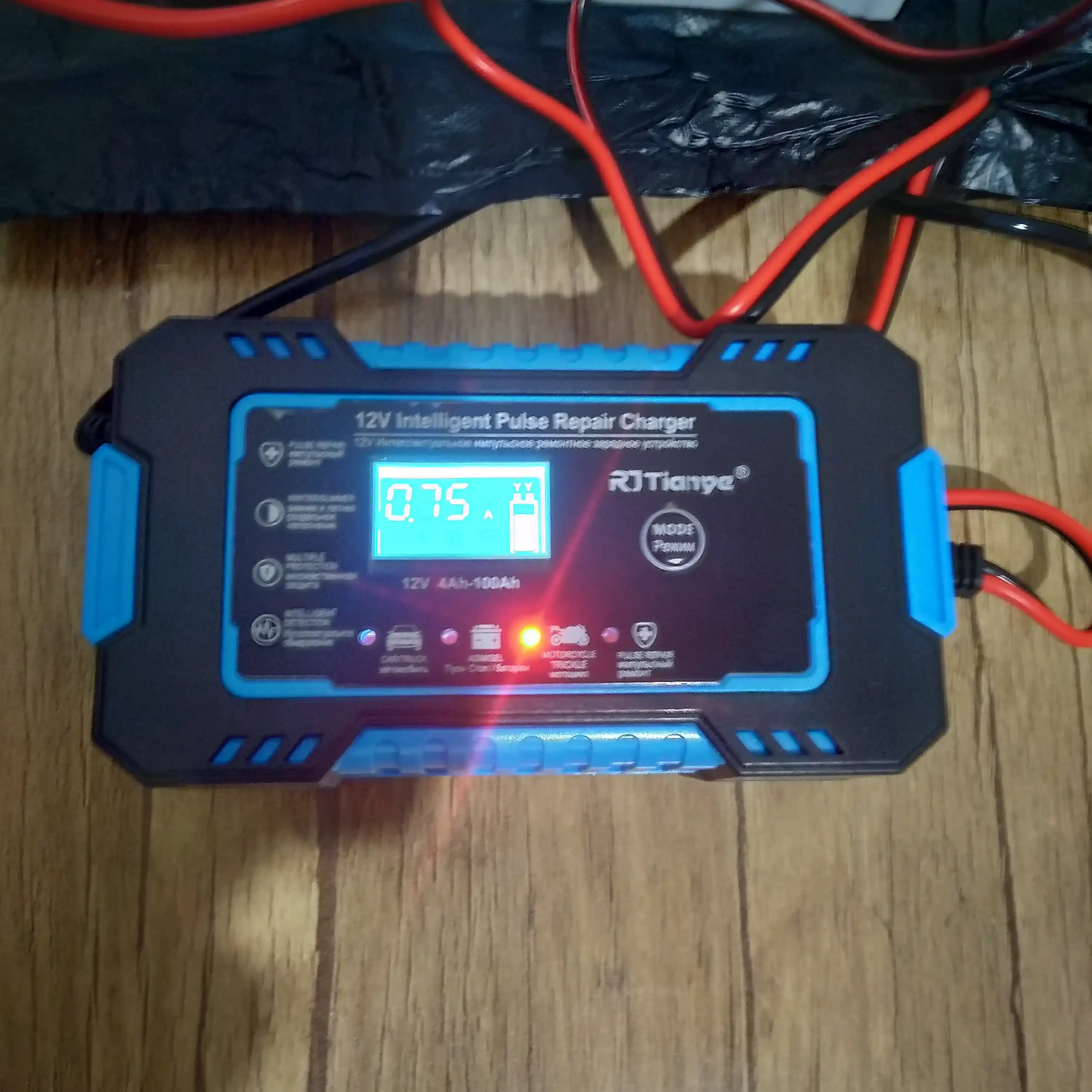 Batareya uchun avtomatik zaryadlovchi, avtomobil 12V, 24V, 6A, 8A, 10A