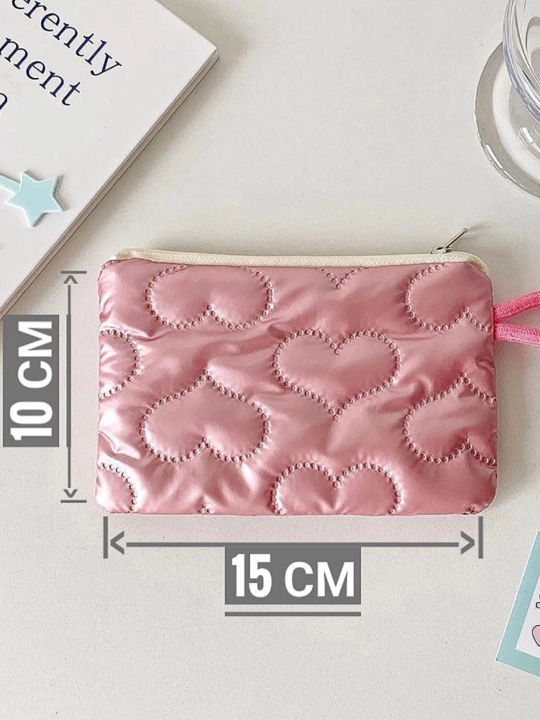 Fermuarli ayollar kosmetik sumkasi - kichik narsalar va kosmetika uchun organizator