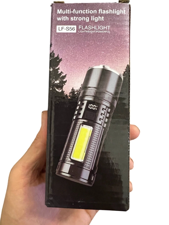 LED Fonarik – Raqamli Zaryad Ko‘rsatkichi bilan (Type-C)