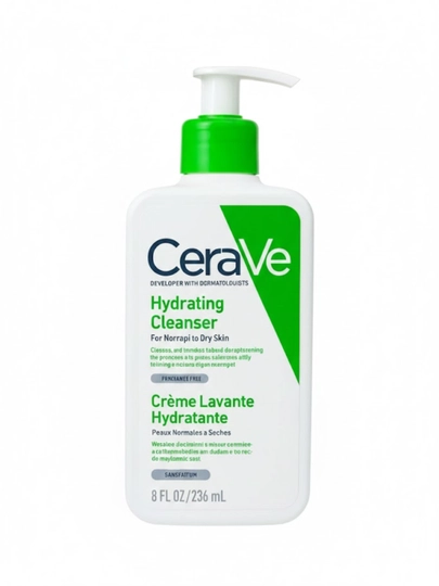 CeraVe Увлажняющий очищающий крем-гель для нормальной и сухой кожи лица и тела, 236 мл