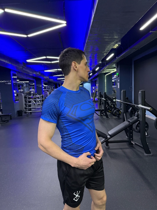 Kompression futbolka, sport, rashgard, erkaklar uchun, fitnes uchun
